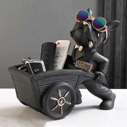 Dog Statue Storage Box Animal Ornament Resin Art Sculpture Figurine Home Decoration Home Decoration Study Ornament