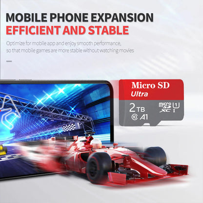 Micro SD Card 2TB with SD Card Adapter