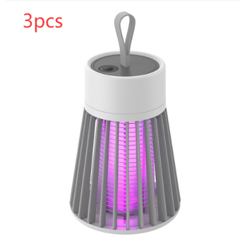 Electric-Shock Physical Mosquito Killer Light Purple Light Mosquito Trap Mosquito Killer Portable Outdoorbedroom USB Rechargeable Mosquito Trap