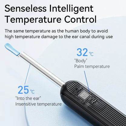 Visual Ear Wax Cleaner with Camera Safe Earwax Removal Endoscope with 5M Camera Luminous Otoscope Ear Cleaning Tools Ear Care