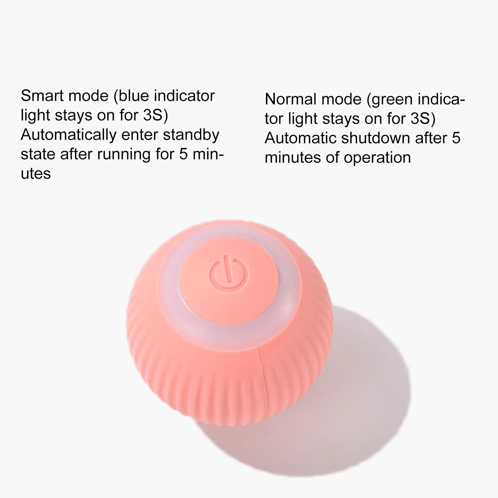 Smart Interactive Cat Toy, Automatic Moving Bouncing Rolling Ball for Indoor Cat Kitten, Self Rotating Ball with Lights and Bell