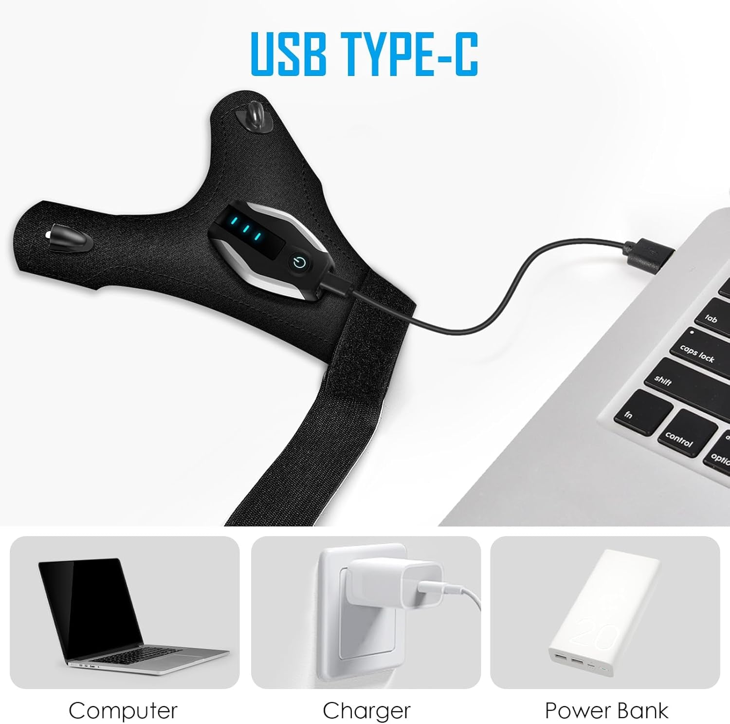 Gifts for Men Flashlight Gloves, Personalized Anniversary Birthday Gifts for Him, Rechargeable Flashlight Gloves for Him Husband Boyfriend Dad, Cool Gadgets Gifts for Men Who Have Everything