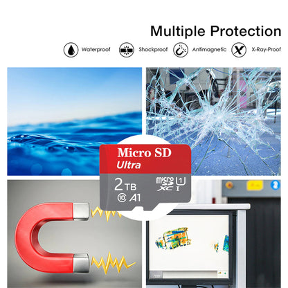 Micro SD Card 2TB with SD Card Adapter