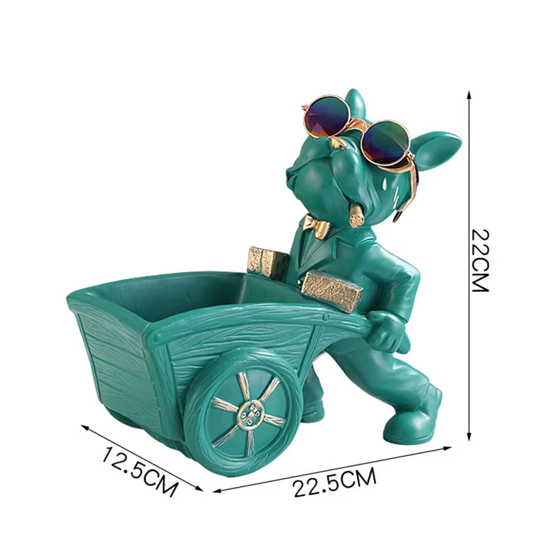 Dog Statue Storage Box Animal Ornament Resin Art Sculpture Figurine Home Decoration Home Decoration Study Ornament
